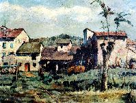 1960 - 40x50 - olio su compensato - Ponte Scodogna in primavera.JPG