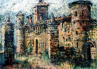 1970 - 50x70 - olio su tela - Golaso, il castello.JPG