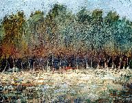 1976 - 40x50 - olio su tela cartonata - bosco di pioppi (la boschina in Taro).JPG