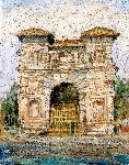 1976 - 41,5x33 - pastello e olio su carta e cartone - l'antico Torrione.JPG